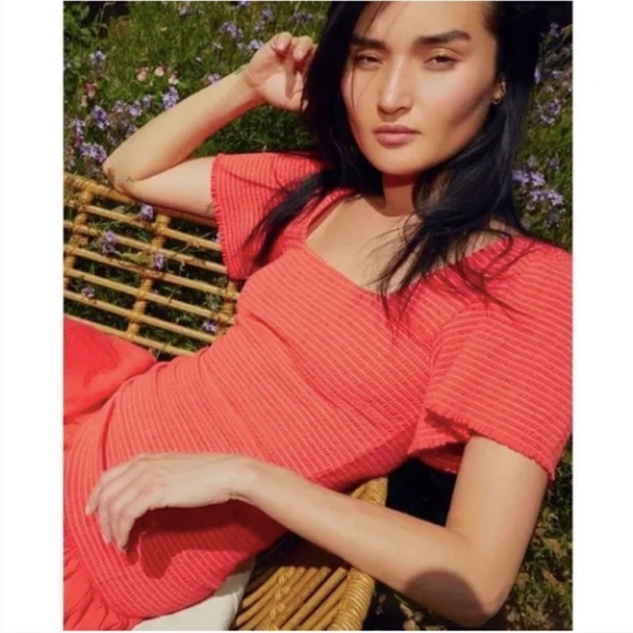 Nation LTD Scarlett smocked top XS - Picture 4 of 11